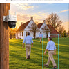Ctronics AOV 3K Caméra de Surveillance 4G Solaire Exterieur Sans Fil,IP66 Enregistrement 24/7,Suivi Auto ,Détection Humaine 30m, 14400mAh,Panneau 6W, Farb/IR Nachtsicht,TF 128 Go / Cloud / FTP