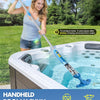 Aspirateur Piscine sans Fil avec Perche Rétractable, 60L/Min Aspirateur Spa Manuel Durée de Fonctionnement Jusqu'à 90 Minutes, 5200mAh Portable Rechargeable Balai Aspirateurs Piscine Hors Sol