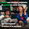 Match My Beat – Jeu de Société Musical - 200 Chansons & 400 Situations – Jeu de Cartes pour Adultes, Ados, Soirées & Familles – Associez Chansons Iconiques et Situations Comiques - Pour 3+ Joueurs