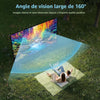 Écran de Projection 150 Pouces 16:9, Toile Vidéoprojecteur Pliable et Portable, Anti-Plis, Compatible 4K et Full HD, pour Cinéma Maison, Extérieur et Événements