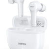 Ecouteurs Sans Fil Bluetooth Contrôle Tactile Boîtier de Charge IPX7 Étanche BLANC