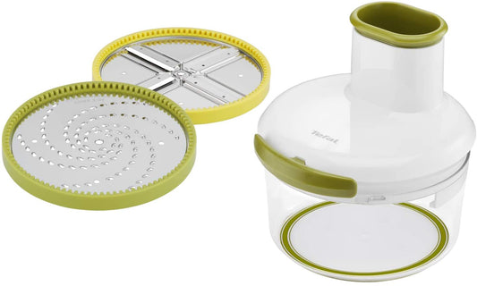 Tefal Trancheuse 5 secondes, Râpe et découpe légumes manuels, Disques en acier inoxydable