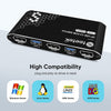 KVM Switch DisplayPort 4K60Hz Displayport Switch DP KVM 2 PC 1 Monitor Switch interrupteur