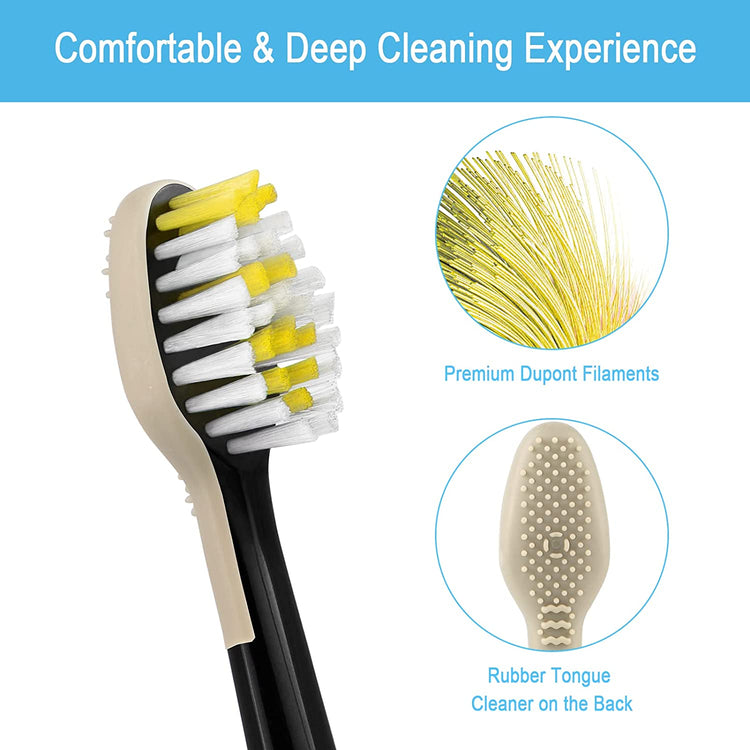 Brosse À Dents Électrique Rechargeable Avec 5 Modes de brossage 4 Tête de rechange