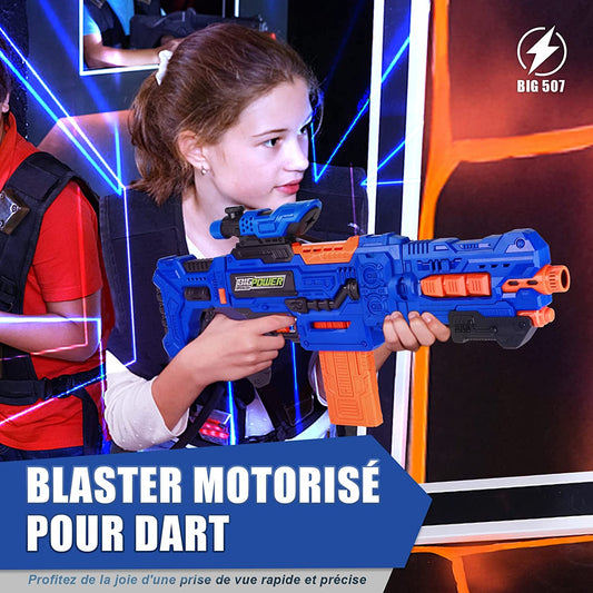 Jeux Fusil de Sniper motorisé avec 2 Clips et 100 fléchettes en Mousse Compatible avec marque