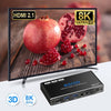 Commutateur KVM 8K HDMI Partager 2 ordinateurs avec un clavier Télécommande Câble USB 3 inclus