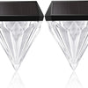 Lot de 2 lampes solaires pour extérieur de jardin - LED - Blanc froid - IP55 - Étanche