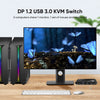 KVM Switch DisplayPort 4K60Hz Displayport Switch DP KVM 2 PC 1 Monitor Switch interrupteur
