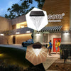 Lot de 2 lampes solaires pour extérieur de jardin - LED - Blanc froid - IP55 - Étanche