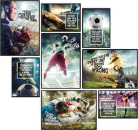 Ensemble d'affiches d'ambiance Football  8 collages de peintures murales enfant